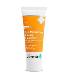 The Derma Co Pore Minimizing Priming Sunscreen with SPF 50