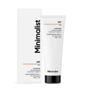  Minimalist Sunscreen SPF 50 Lightweight with Multi-Vitamins